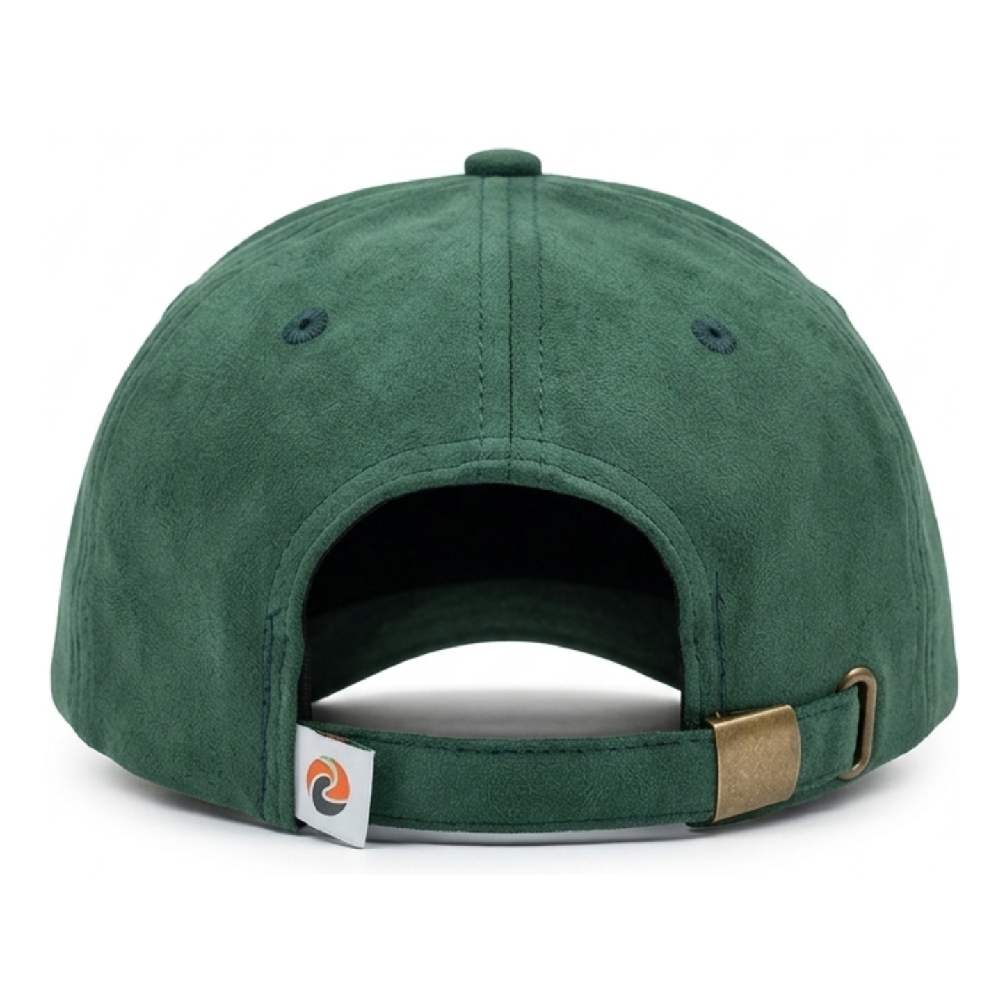 Green Suede "Mamba" Snake Patch Baseball Cap