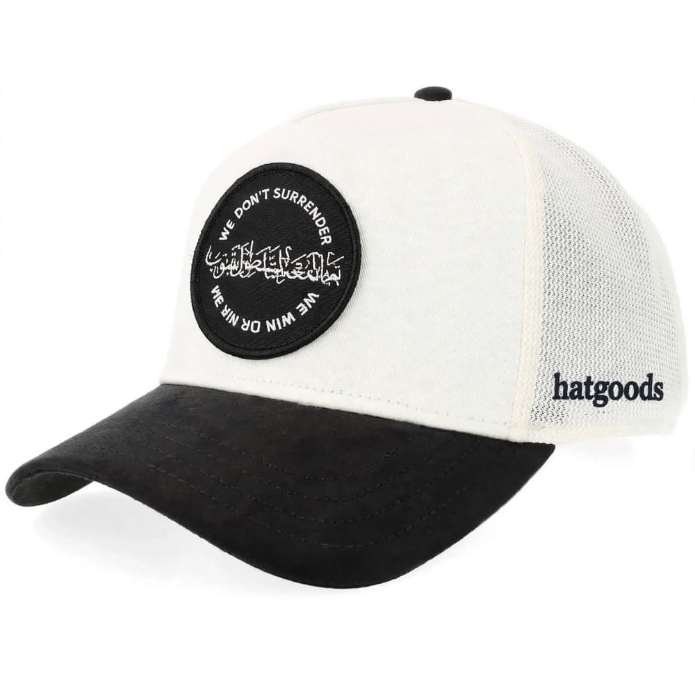 Hatgoods WE WIN OR WE DIE Trucker Hat - Black & White