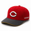 Classic Red Embroidered Baseball Cap – White Gothic Letter