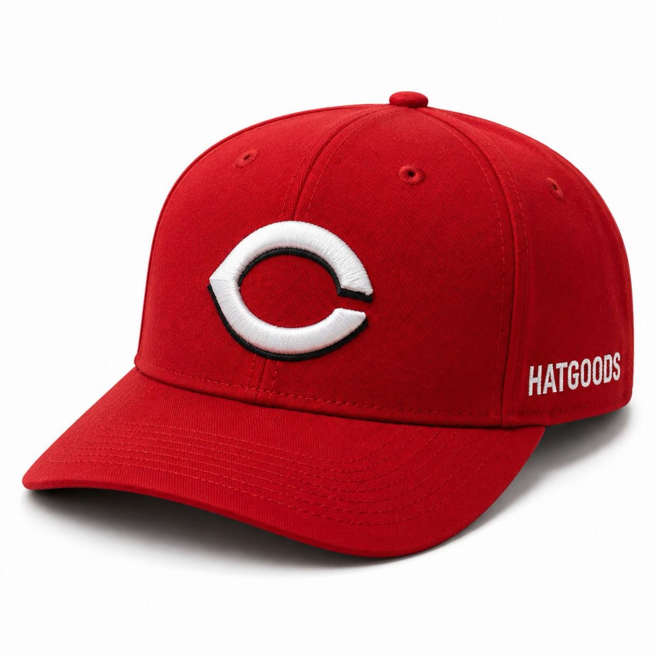 Red HATGOODS C Logo Baseball Cap