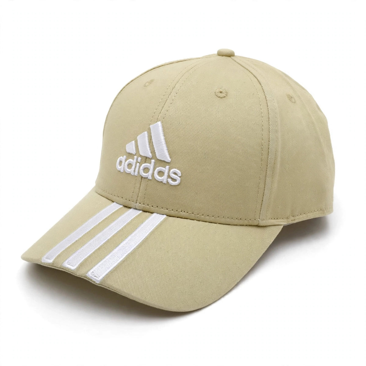 Adidas Khaki Beige 3-Stripes Cap
