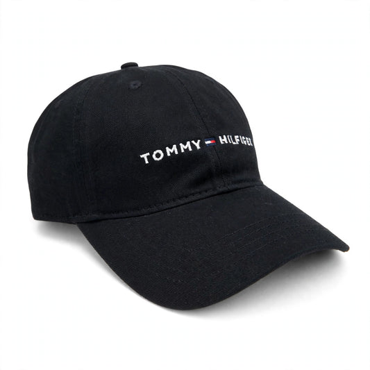 Tommy Hilfiger Black Embroidered Logo Cap