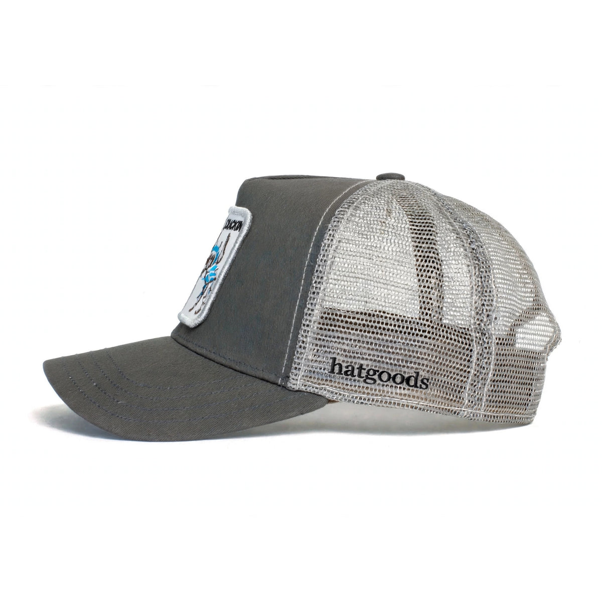 Grey Hatgoods Crackin Patch Trucker