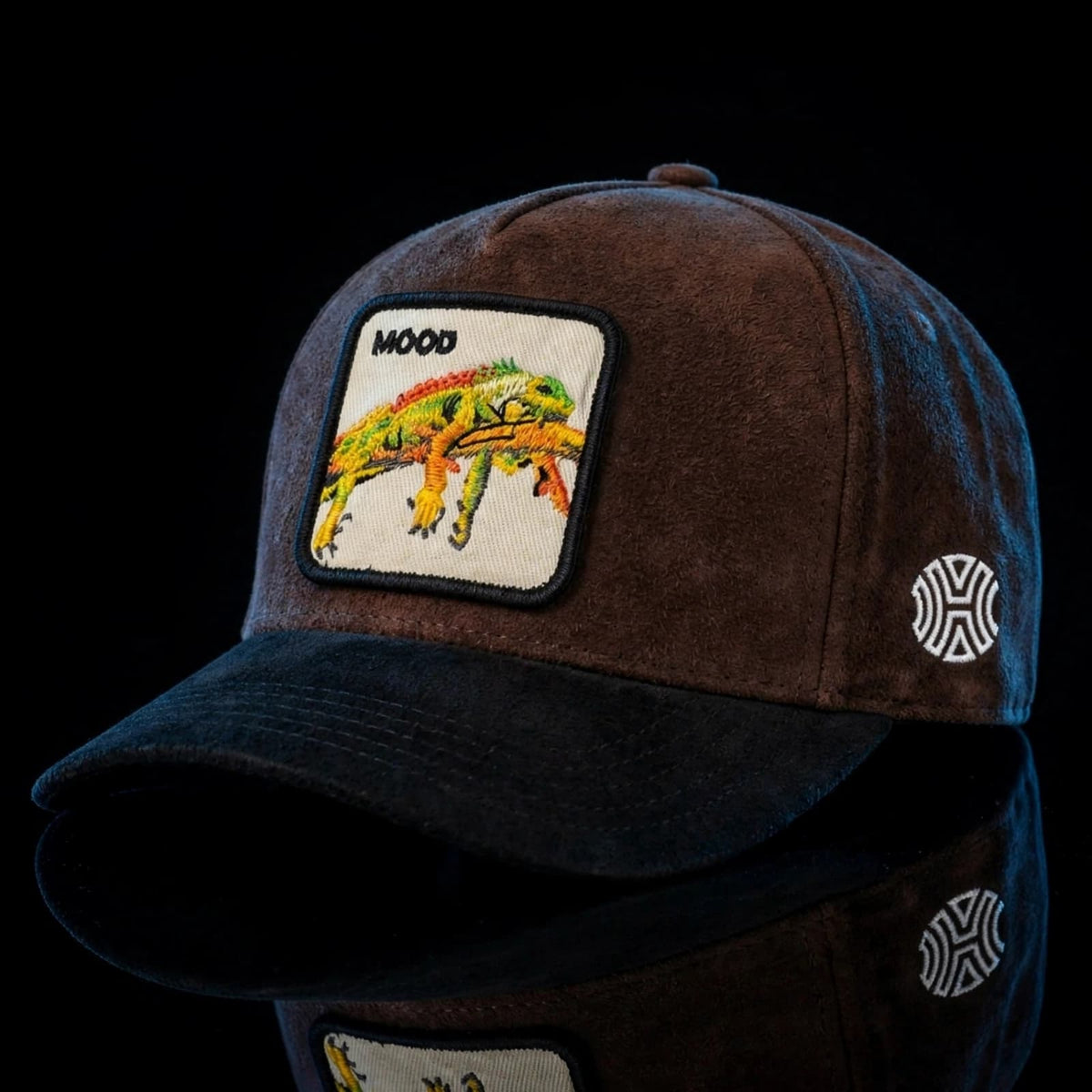 Brown Hatgoods Mood Iguana Patch