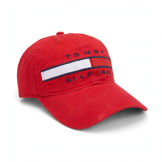Tommy Hilfiger Red Flag Logo Baseball Cap