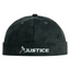 Charcoal Suede "Justice" Brimless Docker Cap