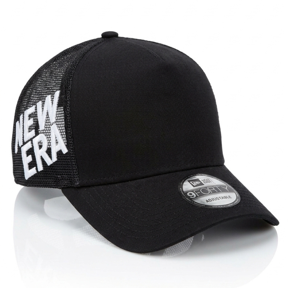 New Era 9FORTY Black Adjustable Trucker Hat