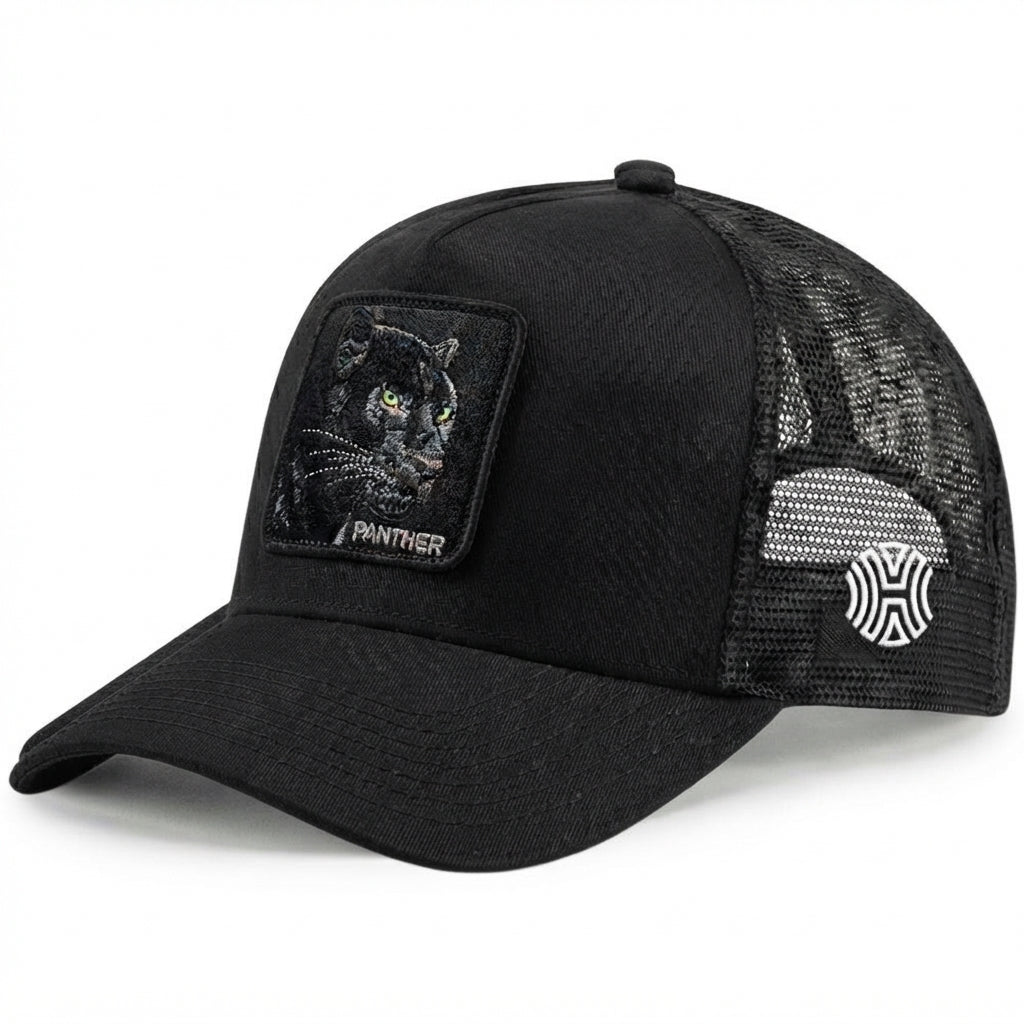 Hatgoods Panther Trucker Hat - Black
