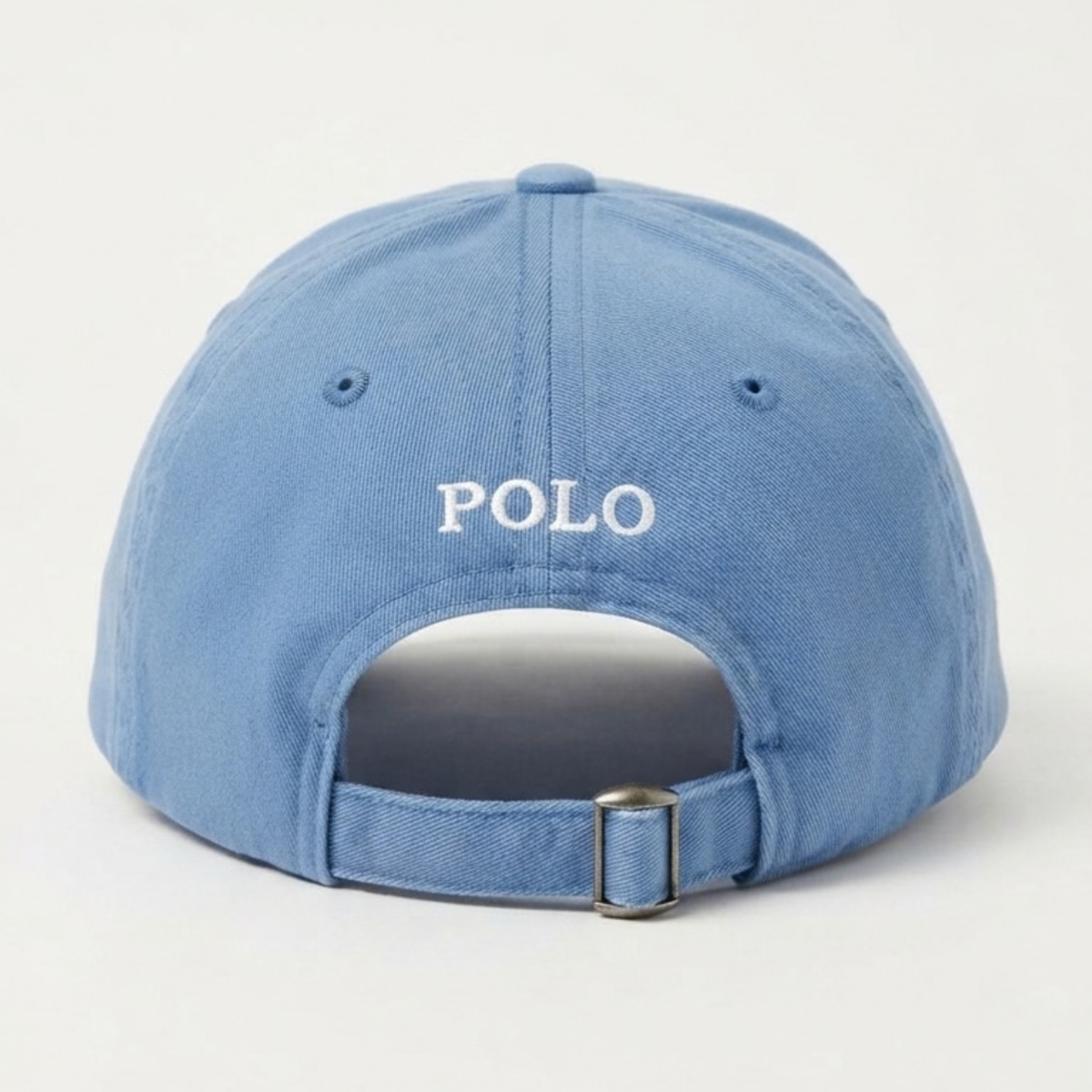 Polo Ralph Lauren Light Blue Baseball Cap with Embroidered Pony and Strapback