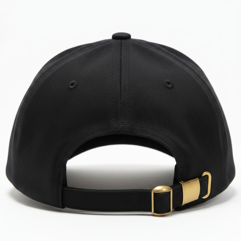 "Alhamdulillah" Embroidered Two-Tone Baseball Cap – Black & Red