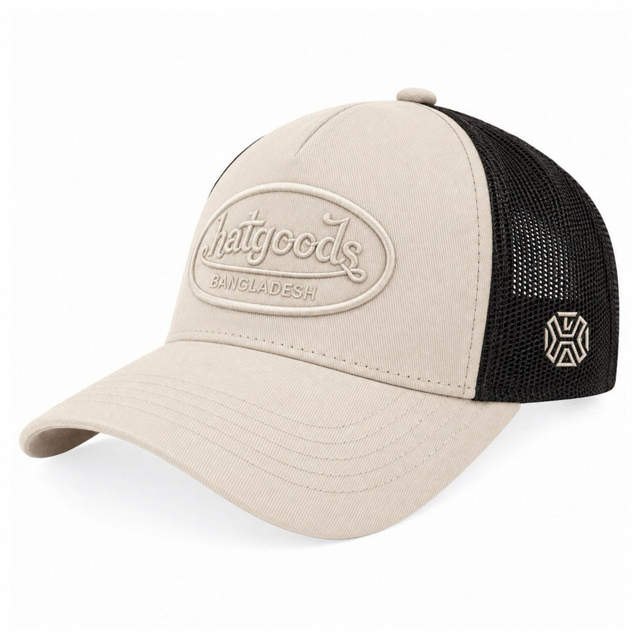 Hatgoods Bangladesh Beige & Black Trucker