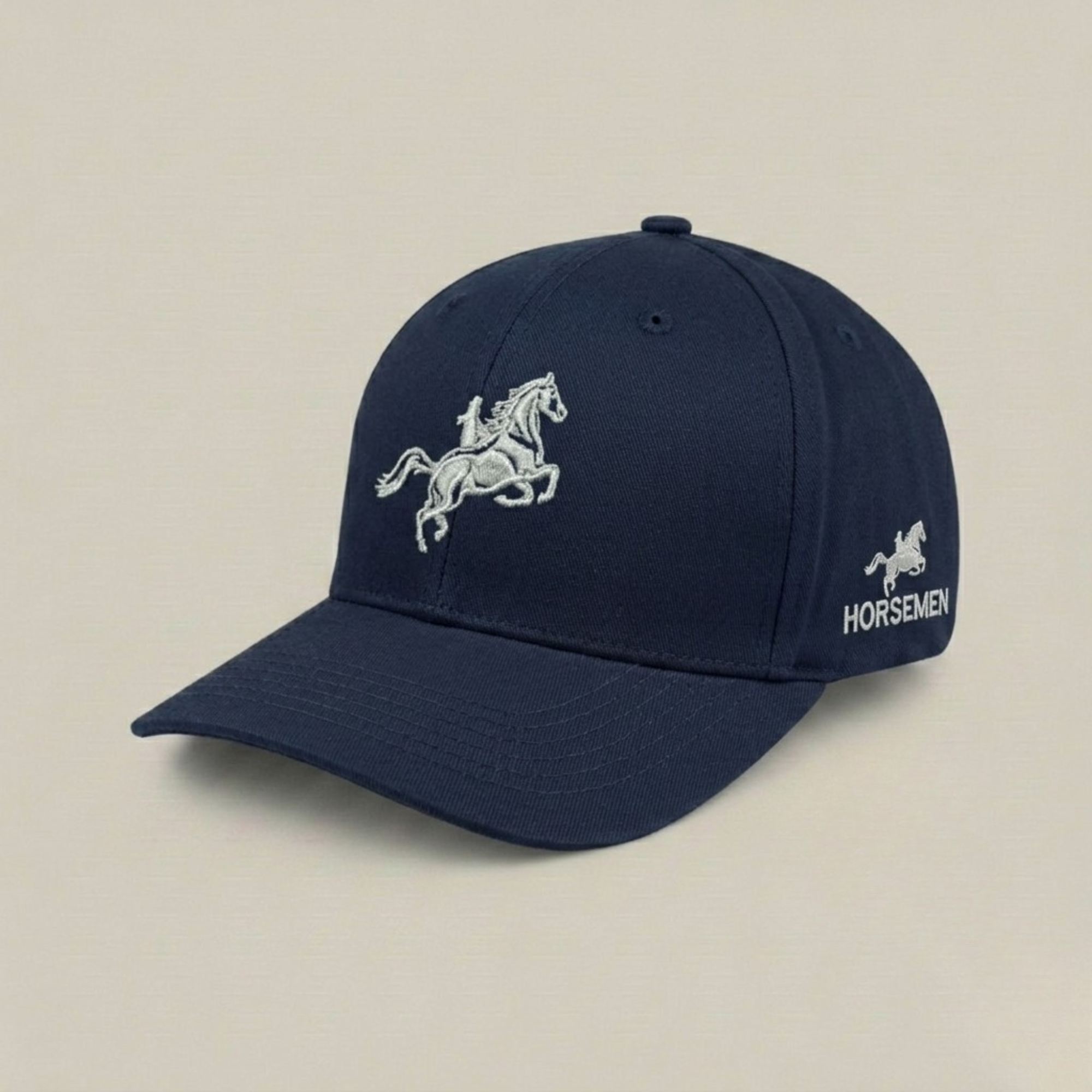 Horsemen Navy Embroidered Baseball Cap