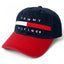 Tommy Hilfiger Navy Blue And Red Brim Flag