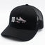 110 Sneaker Embroidered Black Mesh Back Cap