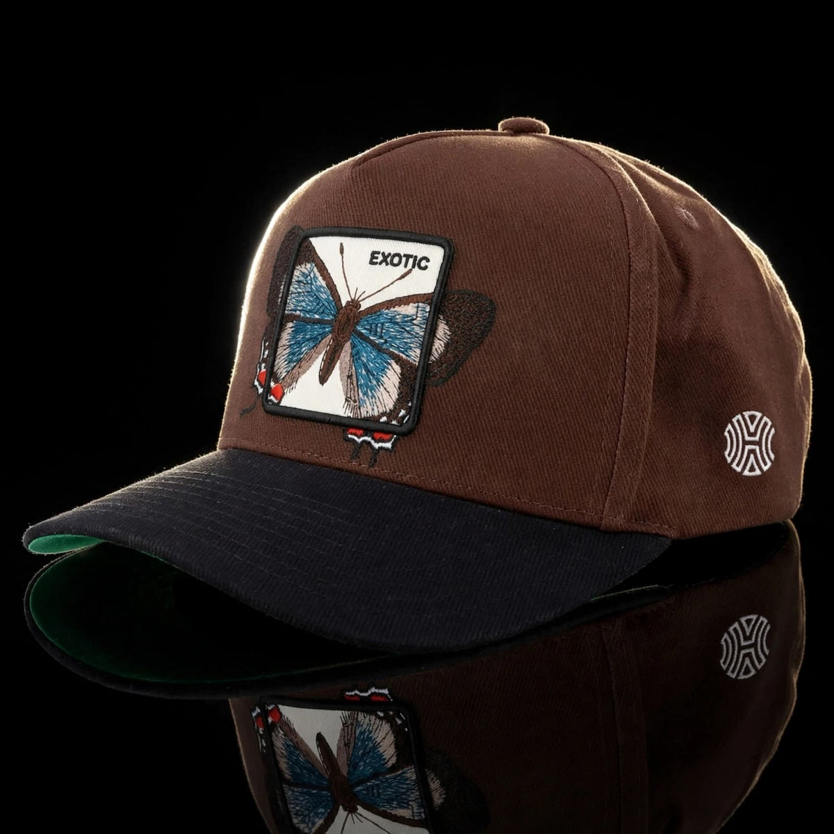 Brown Hatgoods Exotic Butterfly Patch