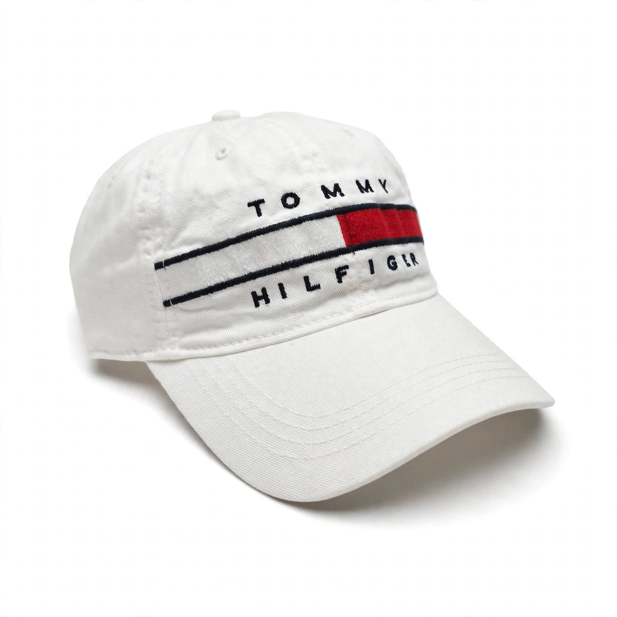 Tommy Hilfiger White Flag Bar Logo Cap