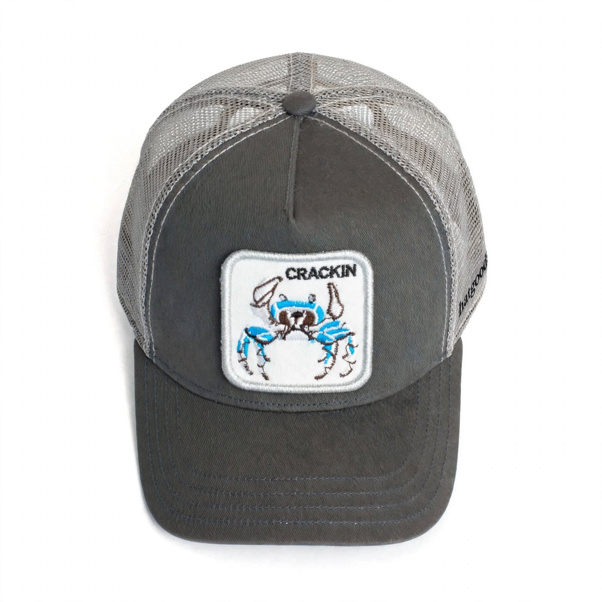Grey Hatgoods Crackin Patch Trucker
