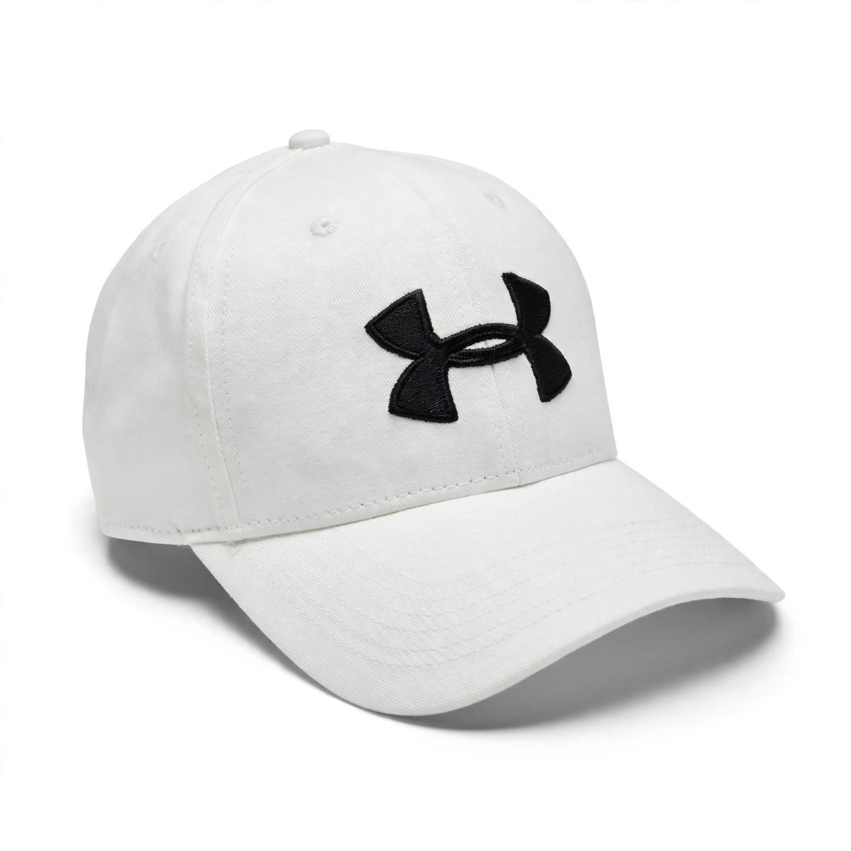 Under Armour White Cap Black Logo