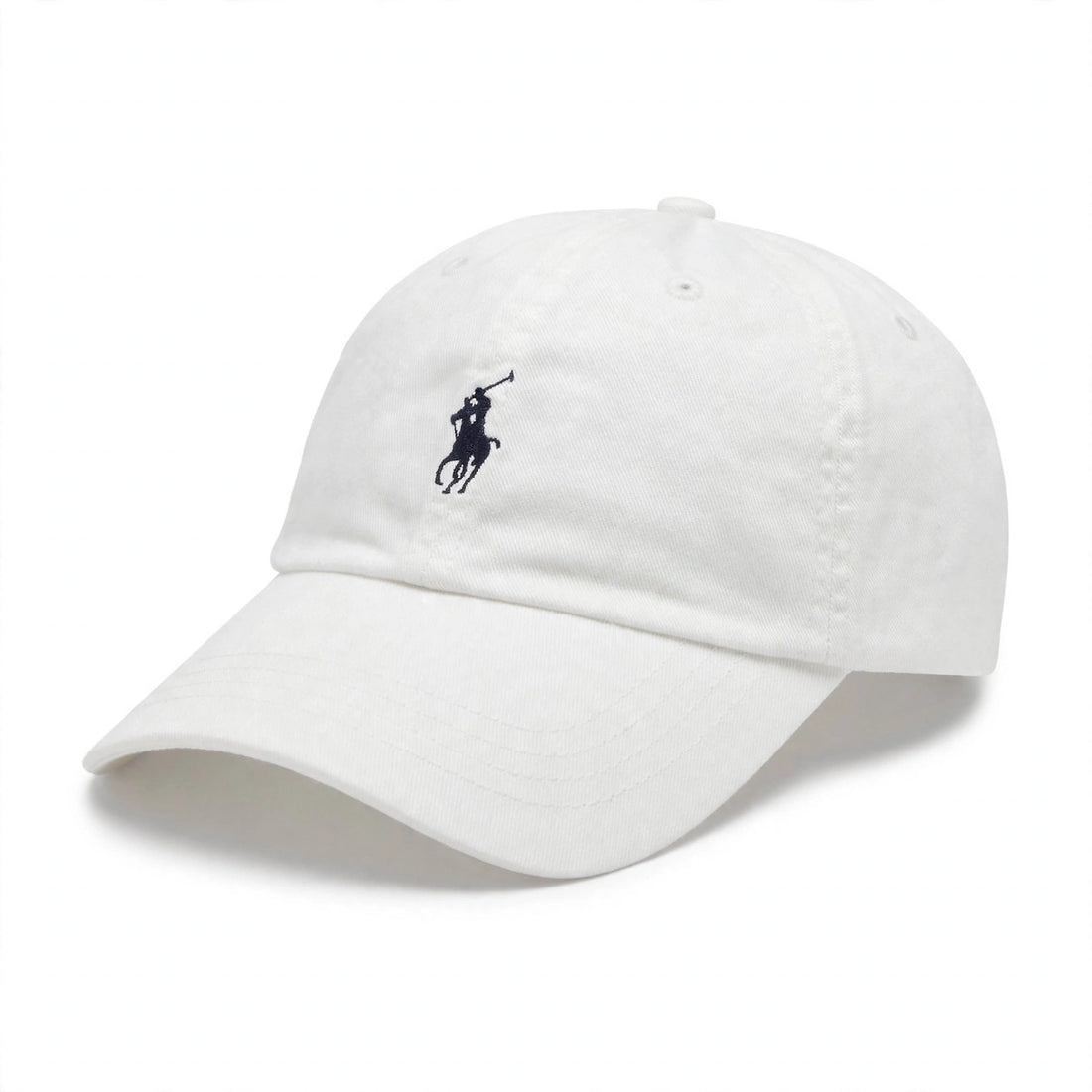 White Polo Ralph Lauren Navy Pony Baseball